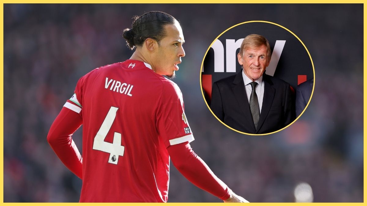 Virgil van Dijk and Kenny Dalglish interact online