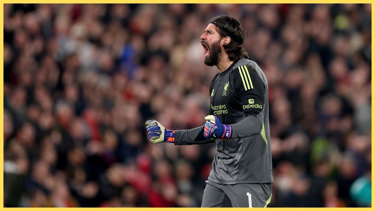 Alisson Becker of Liverpool during the UEFA Champions League 2025/26 Round of 16 Second Leg match between Liverpool FC and Galatasaray