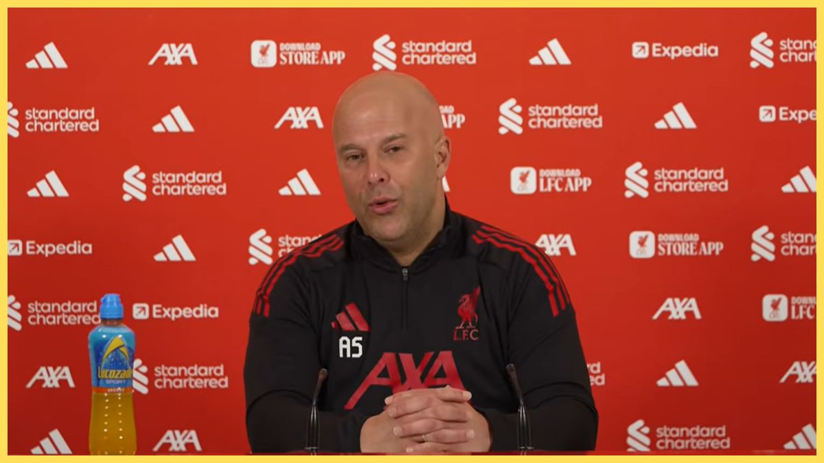 Arne Slot speaks about Jeremie Frimpong