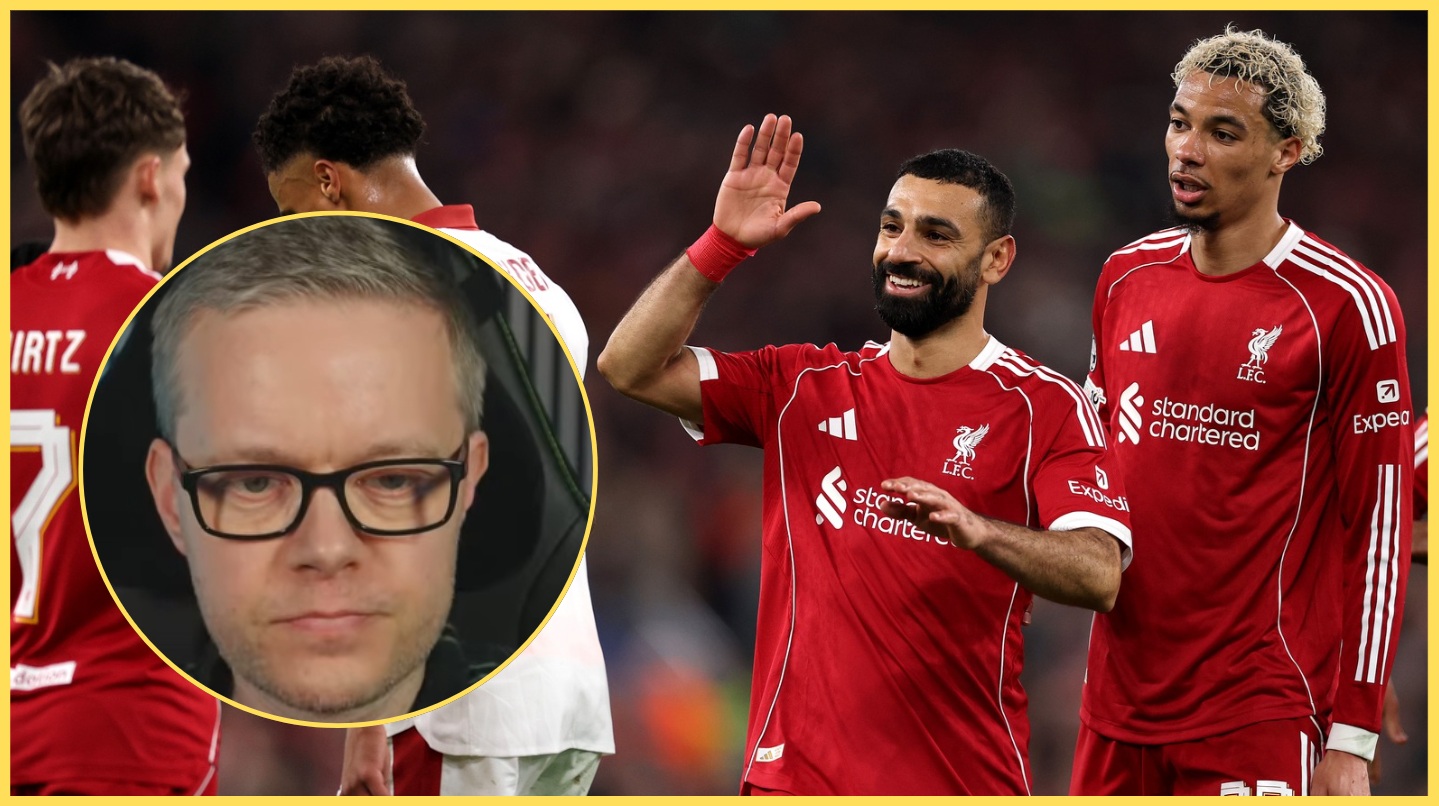 (Video) The comical moment Mo Salah made Mark Goldbridge eat his words after scoring v Galatasaray