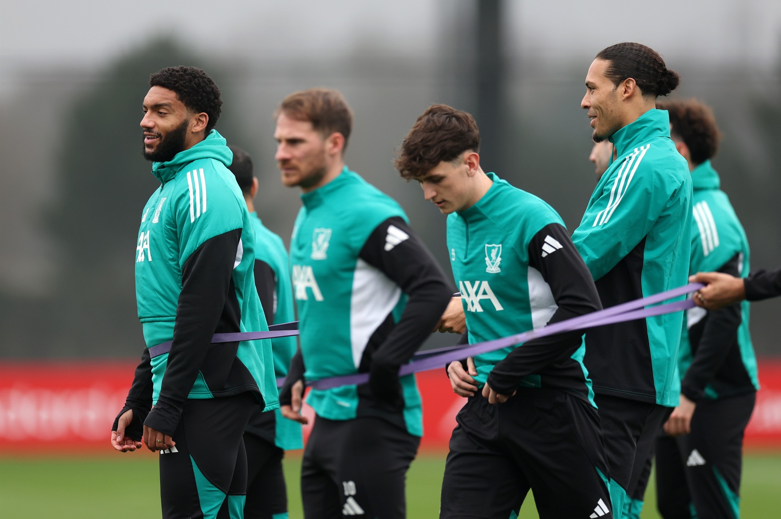 Alexis Mac Allister partook in Liverpool training on Monday morning ahead of their Champions League clash against Galatasaray
