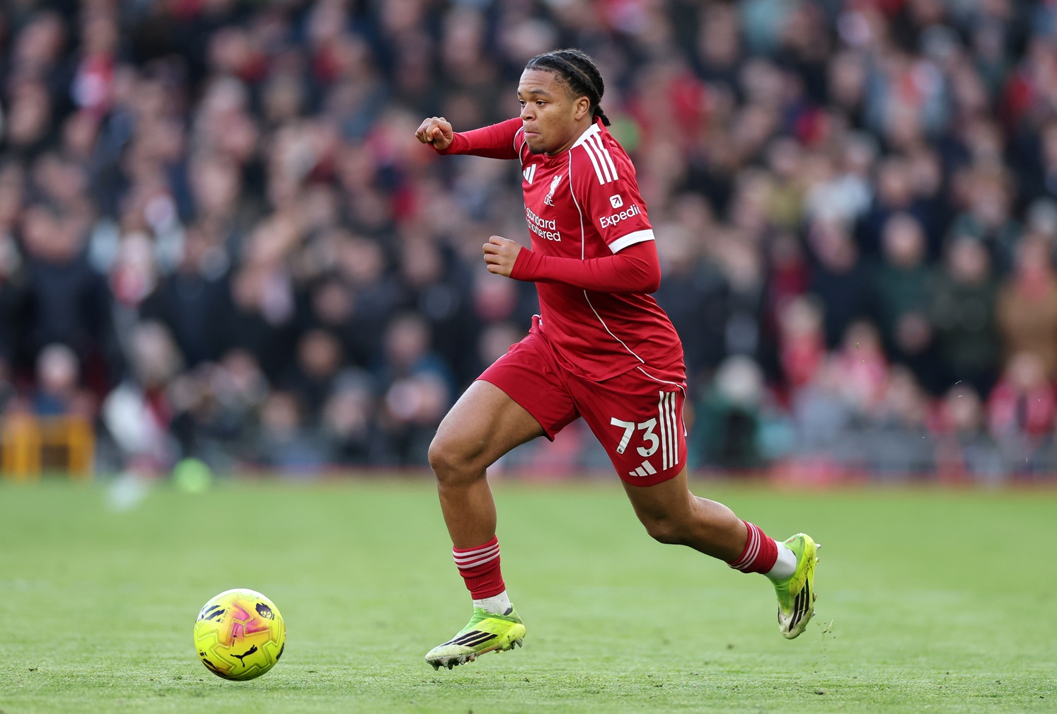 Rio Ngumoha is among the latest Liverpool academy starlets to make an impact in the first team