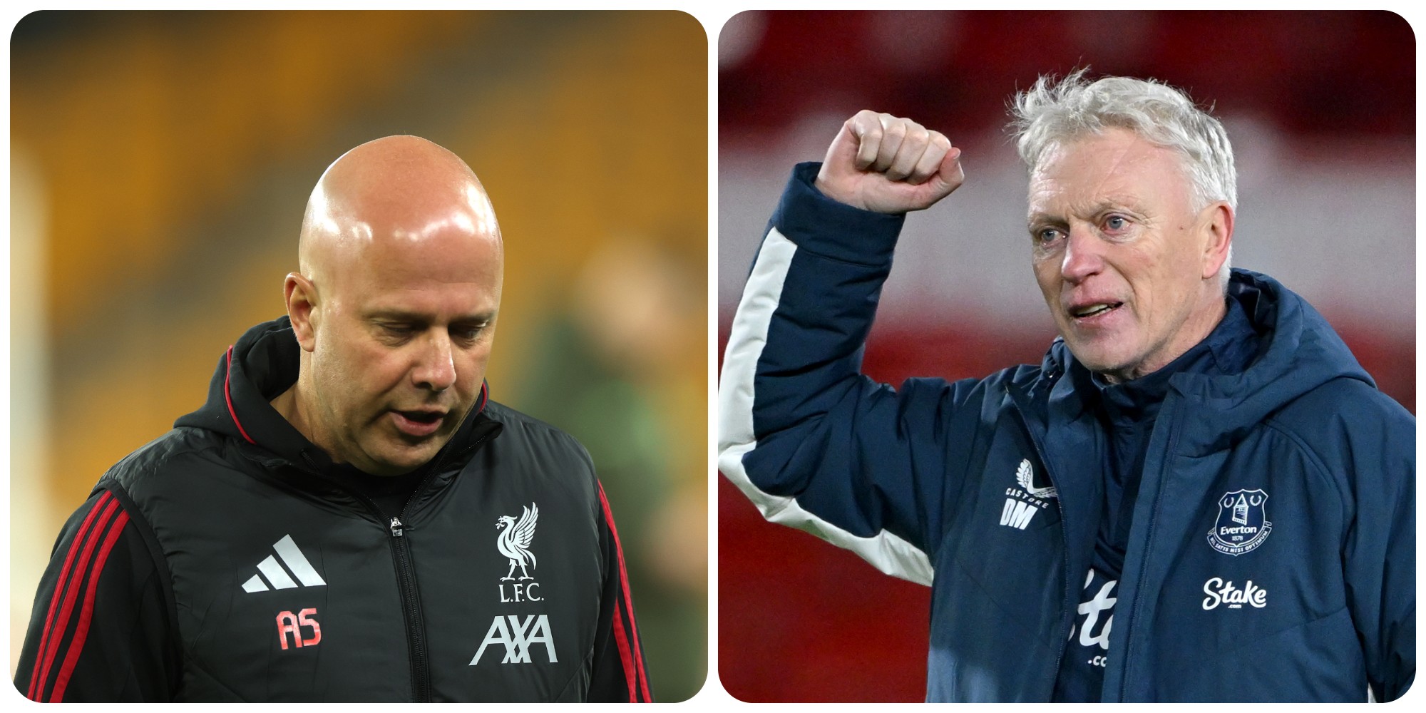 Liverpool are now just three points ahead of Everton in the Premier League table