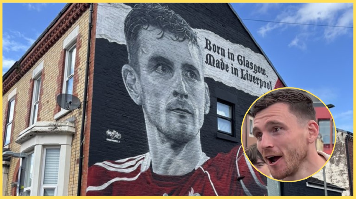 (Video) ‘It means a lot’ – Andy Robertson humbled at seeing his new mural near Anfield