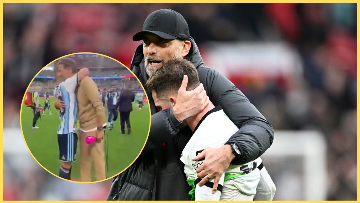 (Video) Jurgen Klopp and Alexis Mac Allister share heartwarming moment after Argentina win
