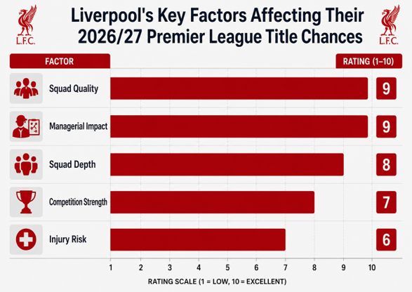 What factors could affect Liverpool's Premier League title hopes in 2026/27?