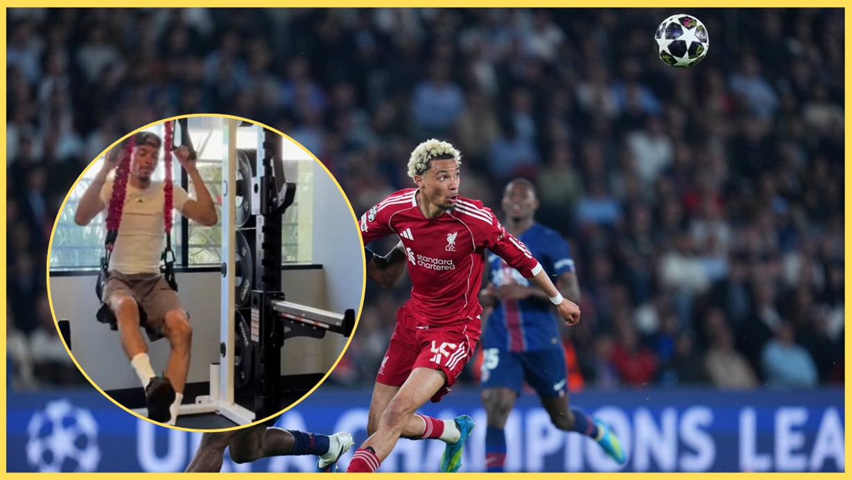 (Video) Hugo Ekitike grinds through his injury recovery with visit to California-based physio