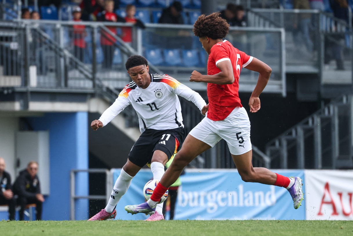 Ifeanyi Ndukwe in action for Austria under-17s against Germany