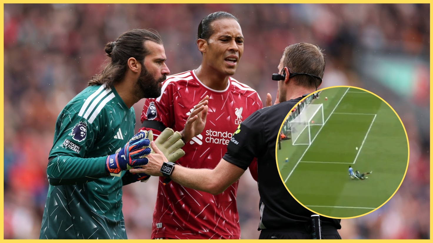 What referee and VAR said about penalty decision at Anfield that Sky pundit labelled ‘harsh’