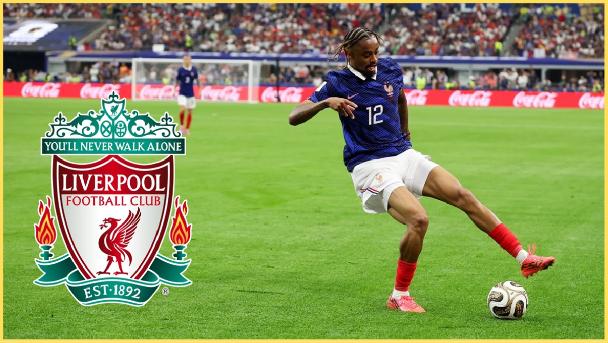 Bradley Barcola in action for France at the World Cup