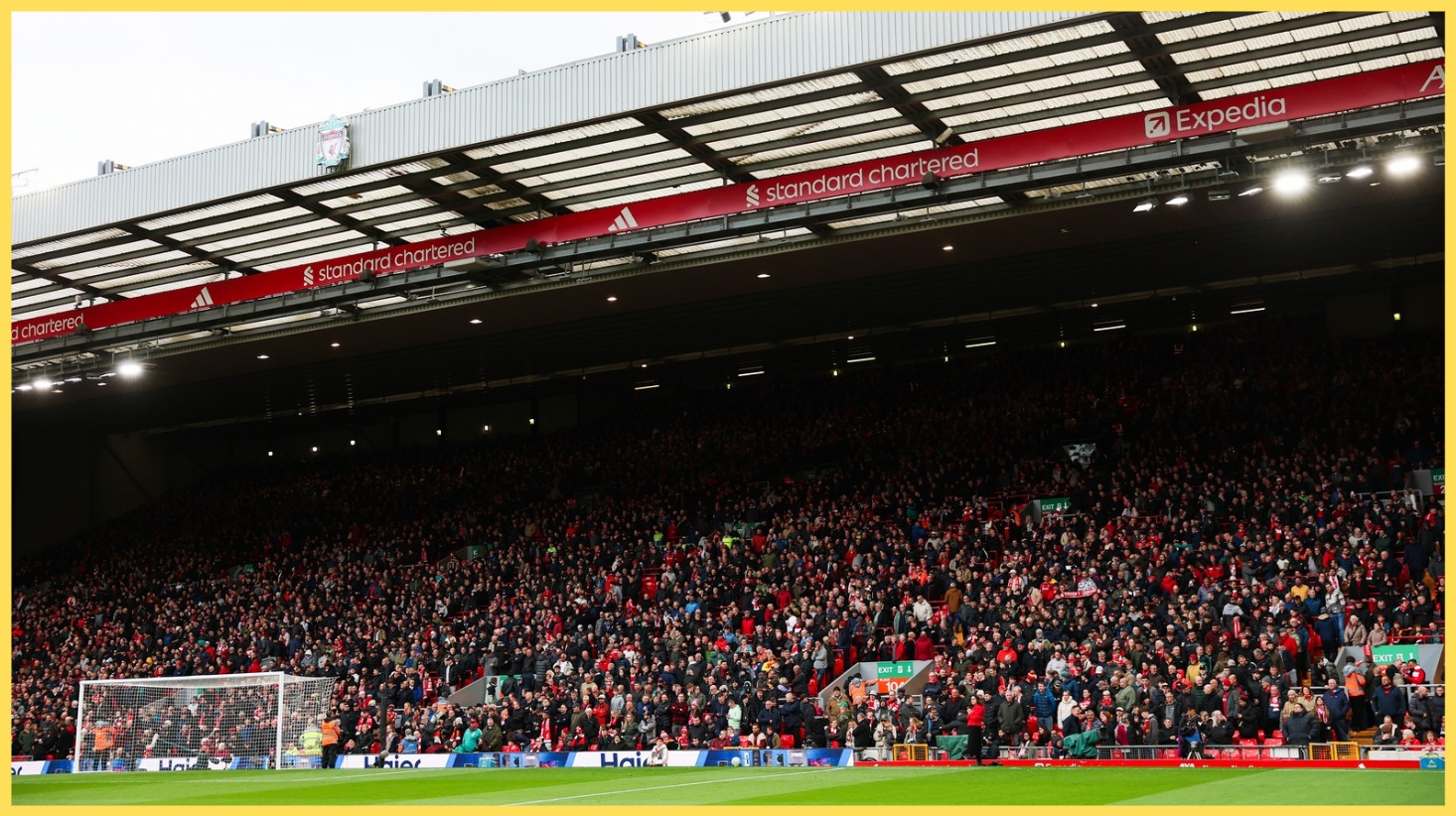 Liverpool fans pack out the Kop on matchday