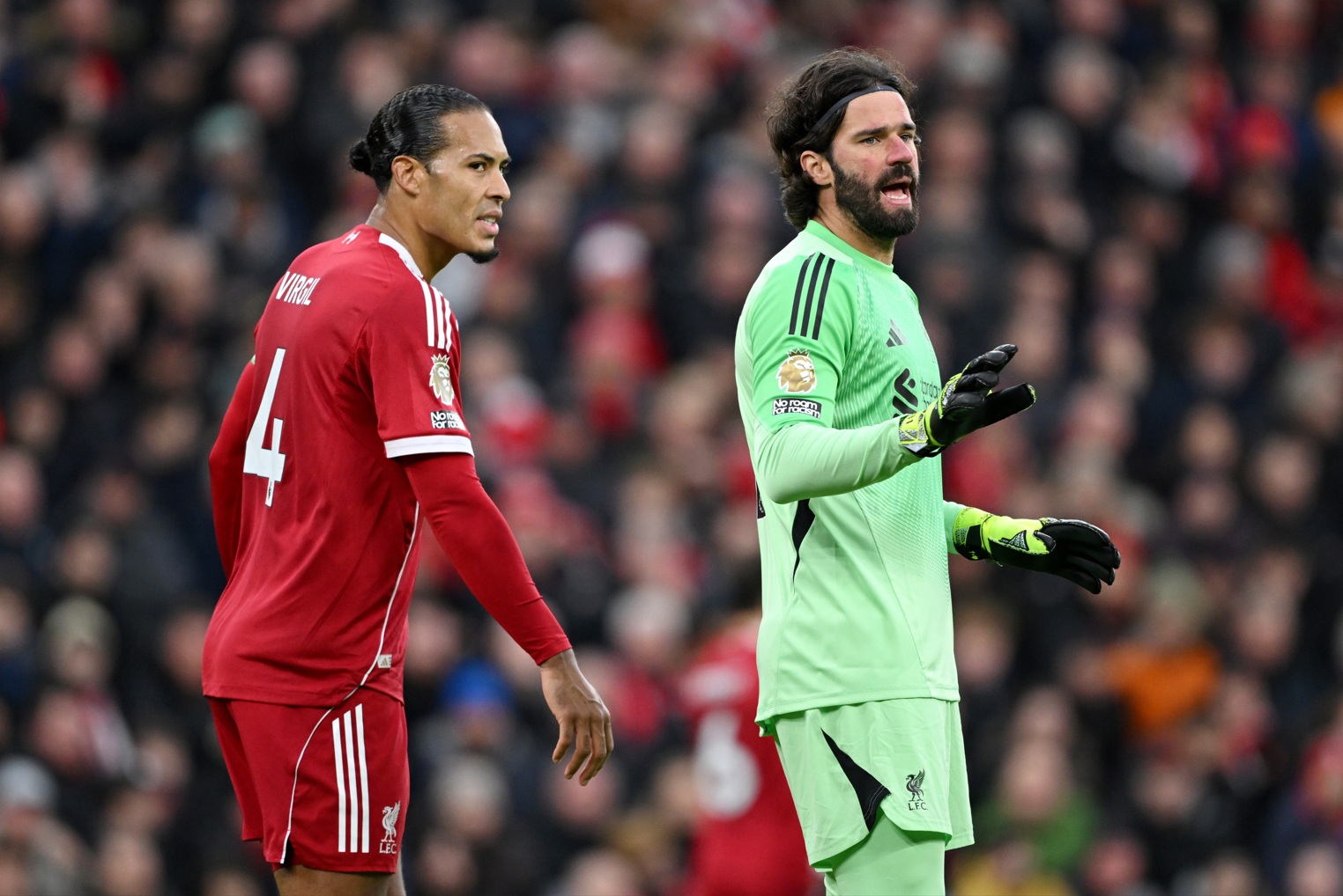 Virgil van Dijk and Alisson Becker are both into the final year of their respective Liverpool contracts