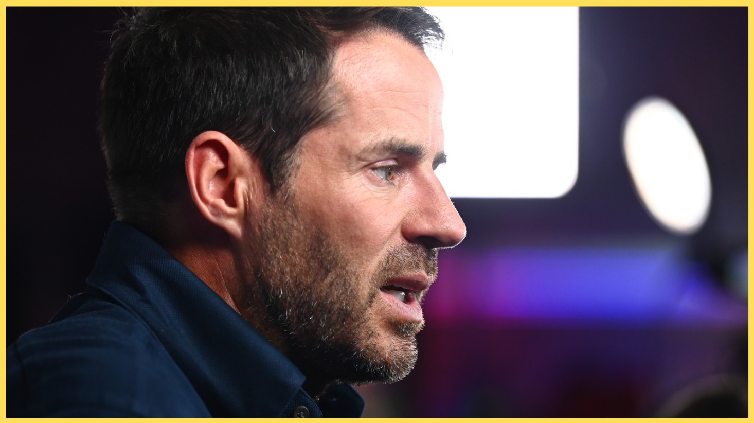 Jamie Redknapp on media duty for Sky Sports